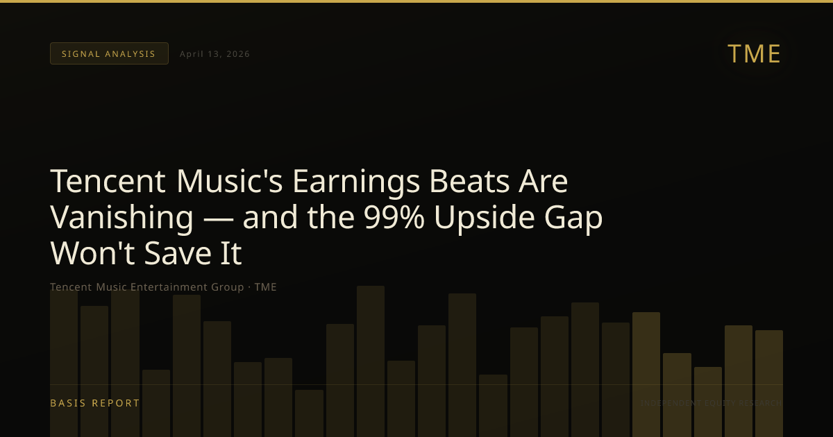 Tencent Music Entertainment Group (TME) — stock analysis