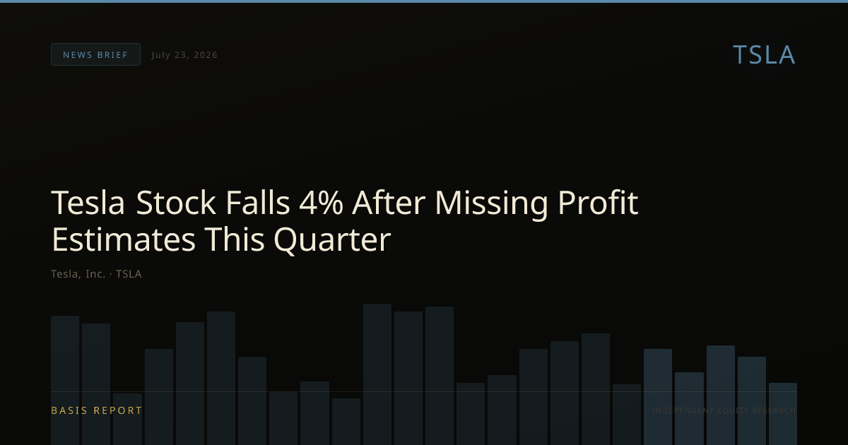 Tesla, Inc. (TSLA) — stock analysis