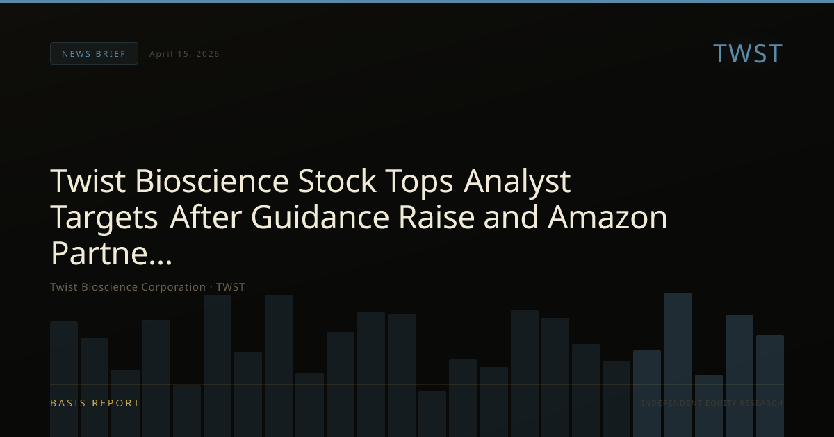Twist Bioscience Corporation (TWST) — stock analysis