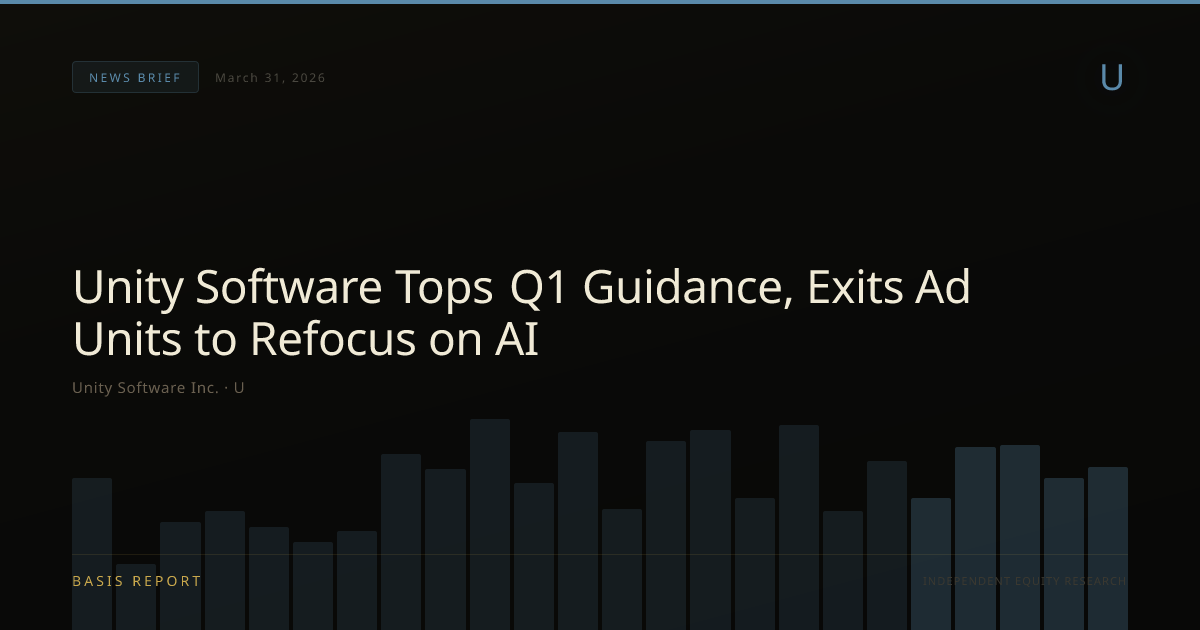Unity Software Inc. (U) — stock analysis