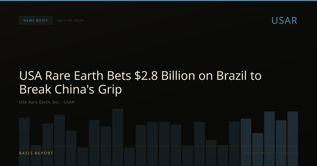 USA Rare Earth, Inc. (USAR) — stock analysis
