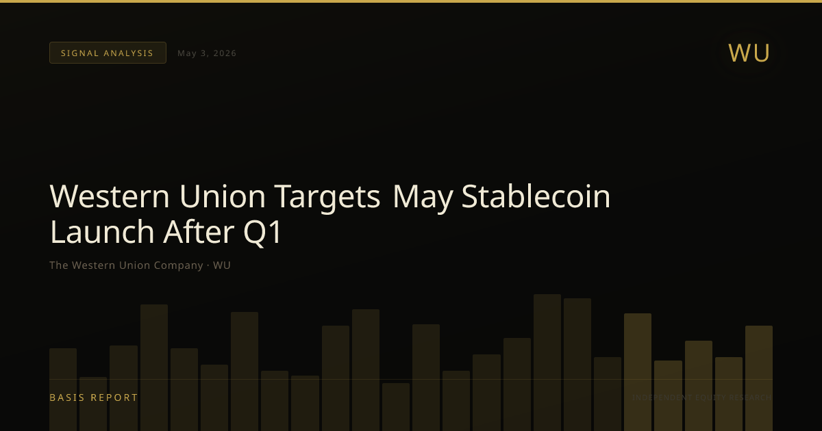 The Western Union Company (WU) — stock analysis