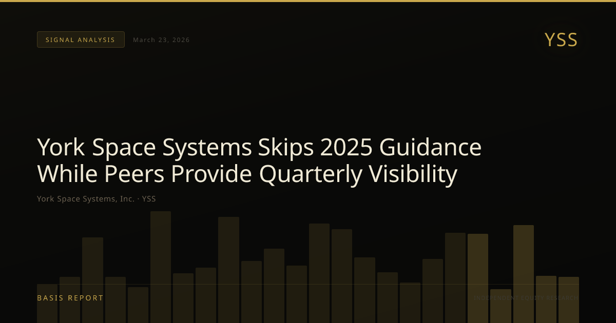 York Space Systems, Inc. (YSS) — stock analysis